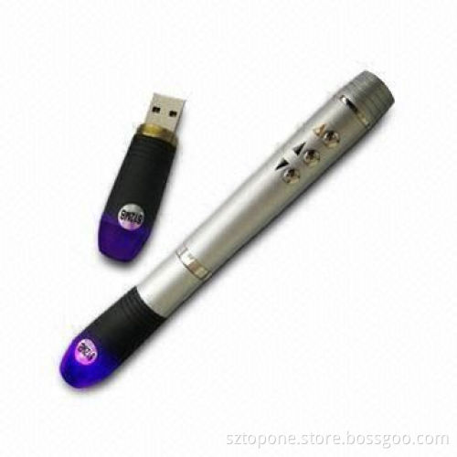 Laser pointer with USB, IR red laser, page up and down